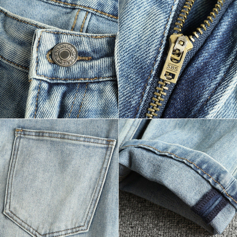 Women's denim pants with a modern slim fit, casual design and high waist Lune London