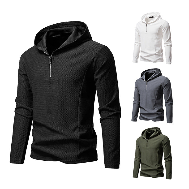 Men's functional sweater with half-zip and breathable fabric Lune London