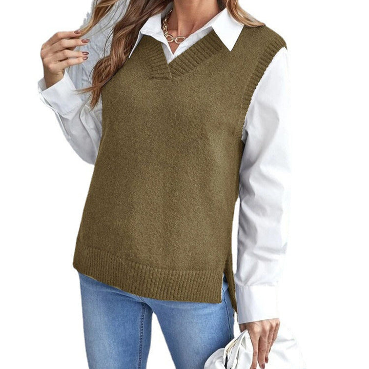 Ladies Elegant Knitted Vest Lune London