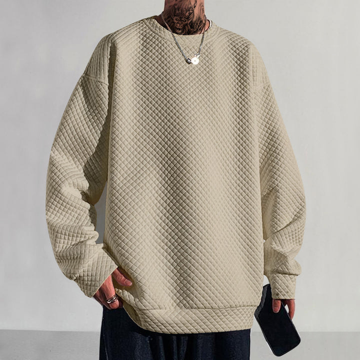 Men's Sweatshirt with Chic and Stylish Textured Design