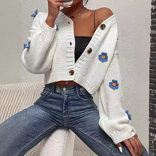 Ladies Short Knitted Jacket Lune London