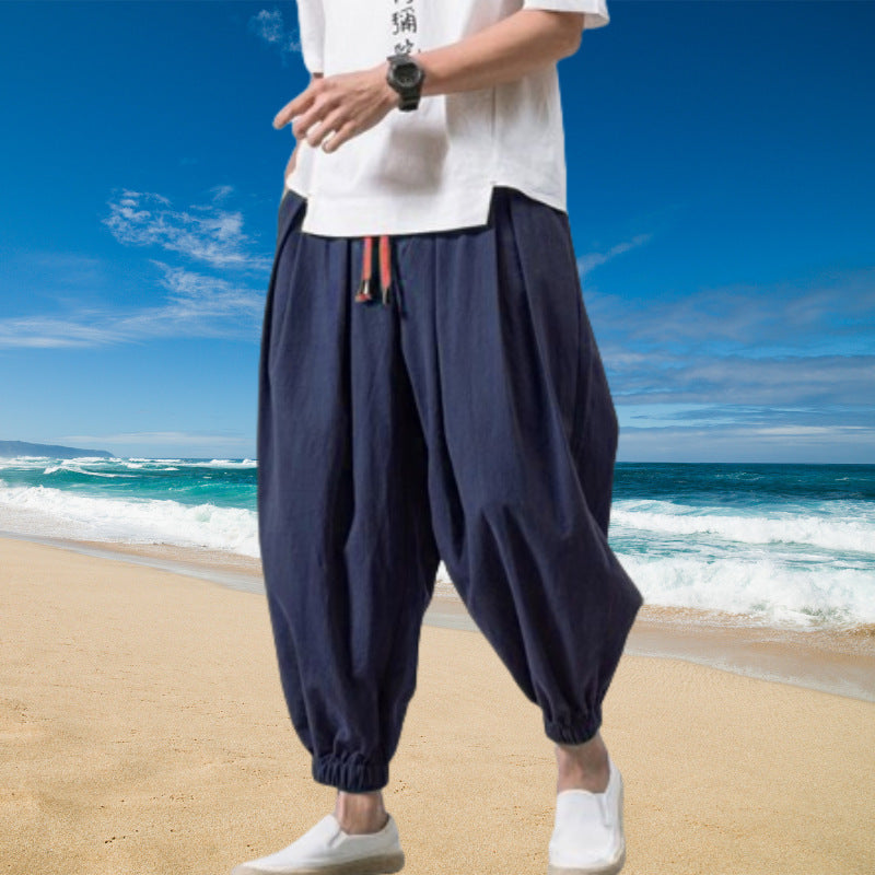 Casual pants for men with an elastic waistband and practical pockets Lune London