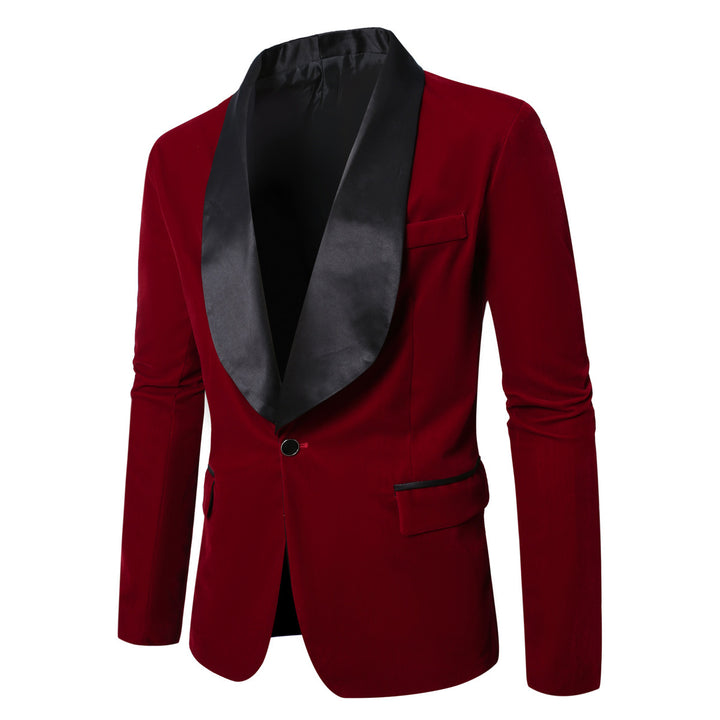 Elegant velvet jacket for men with satin lapels Lune London