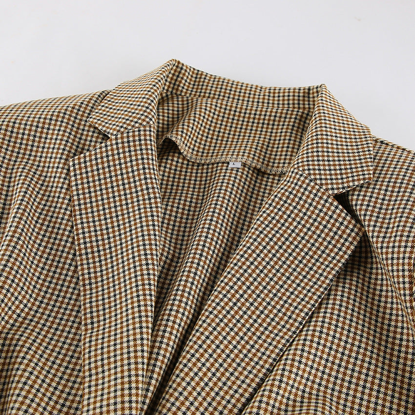 Oversized checked blazer for women with relaxed fit Lune London