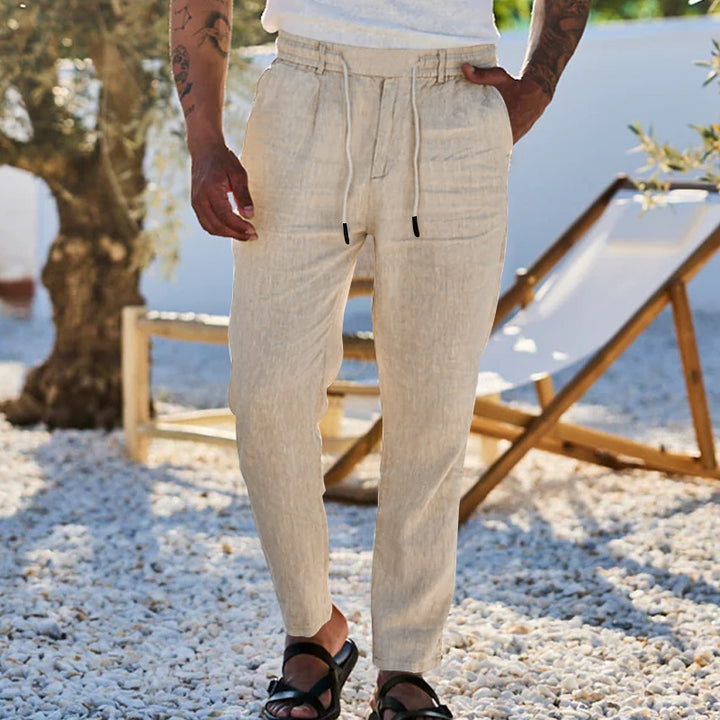 Comfortable chino pants for men with elastic waist and practical pockets Lune London