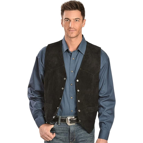 Elegant suede jacket for men with practical pockets and classic fit Lune London
