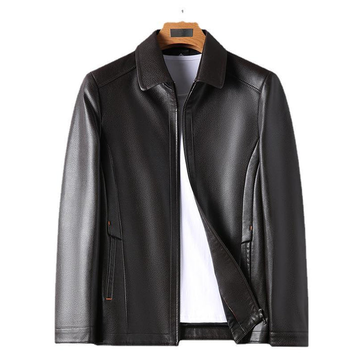 Elegant leather jacket for men with a modern cut Lune London