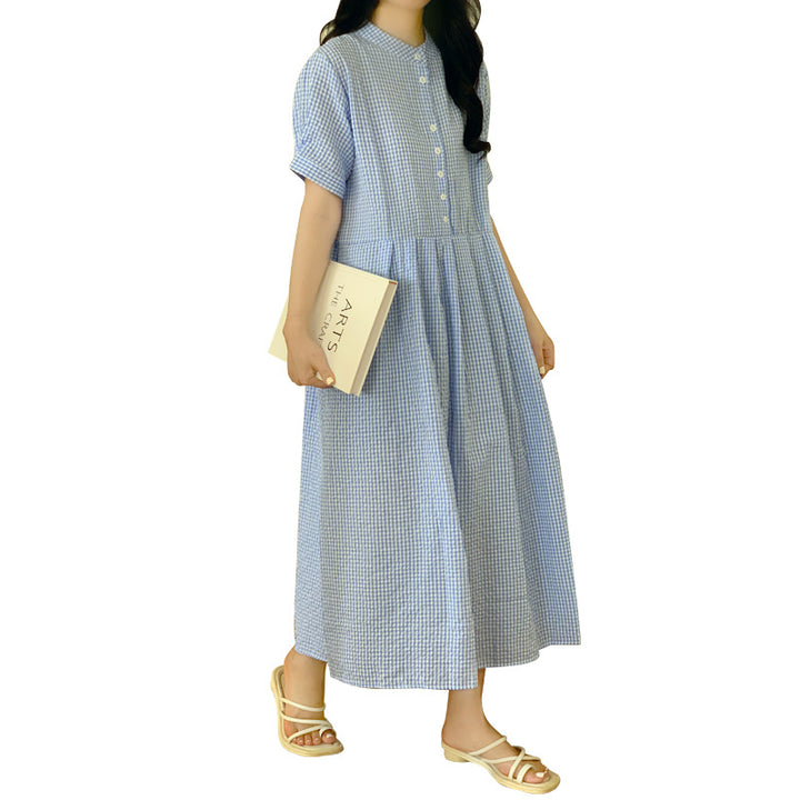 Lune London women's maxi button leisure dress