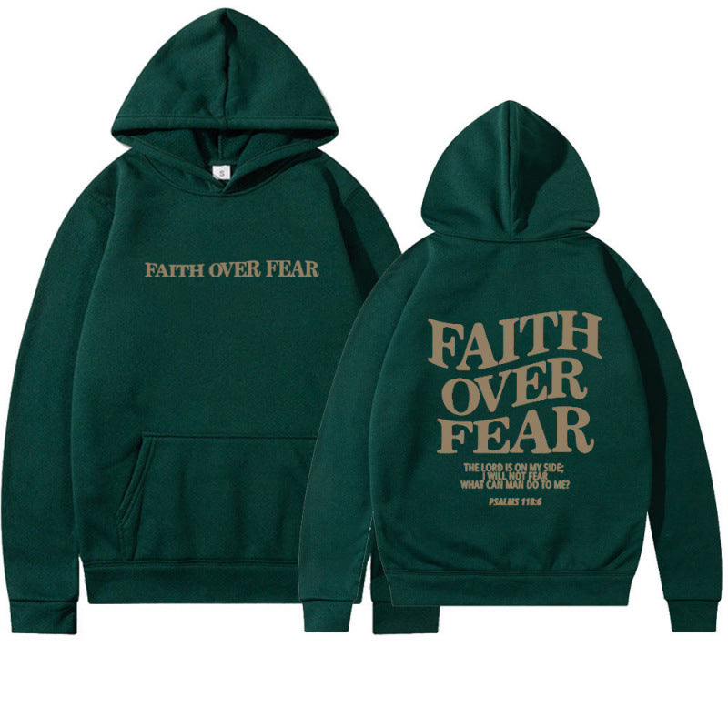 Women's hoodie with inspirational lettering and high-quality cotton Lune London