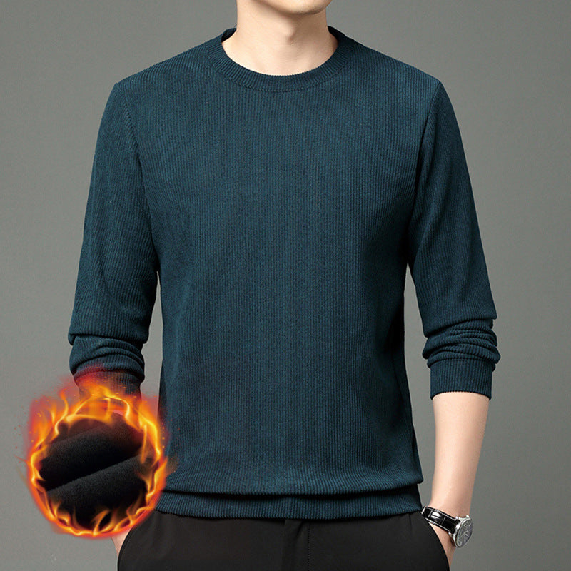 Comfortable and stylish men's round neck sweater in warming material Lune London