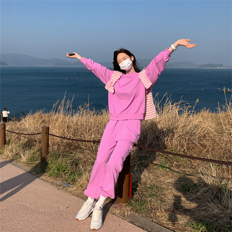 Ensemble de survêtement décontracté pour femme avec hoodie tendance et pantalon de jogging confortable Chic & Stil