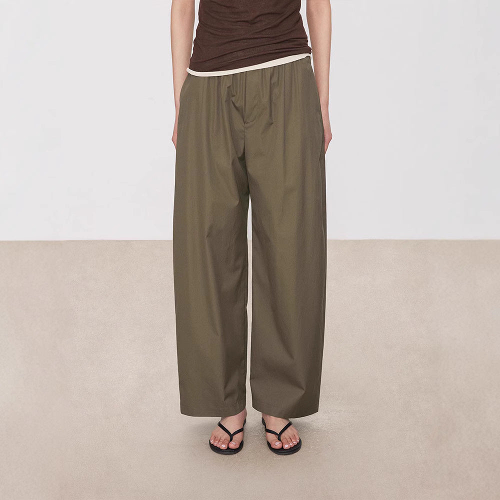 Pantalons palazzo à coupe large pour femmes avec taille élastique Chic & Stil