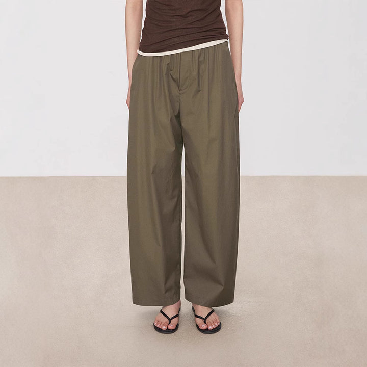 Pantalons palazzo à coupe large pour femmes avec taille élastique Chic & Stil