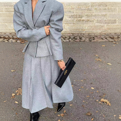 Elegant blazer set for women with chic skirt and feminine silhouette Lune London