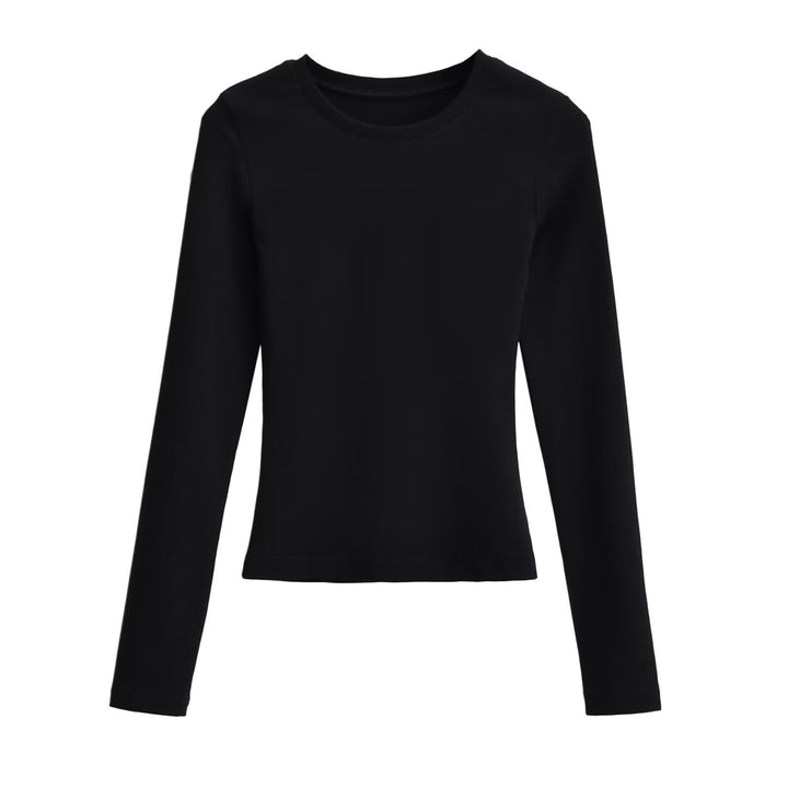 Women Long Sleeve T-shirt in Soft Cotton Blend Lune London