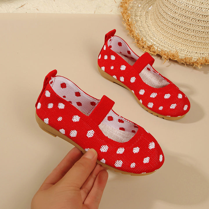 Women Light Dots Lune London Mary Jane Ballerina Flats
