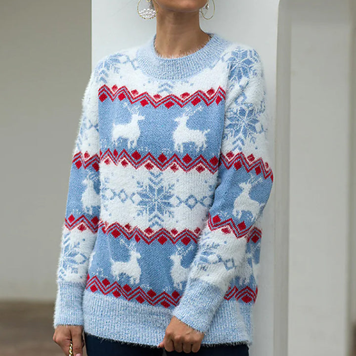 Ladies Comfortable Chic Christmas Sweater