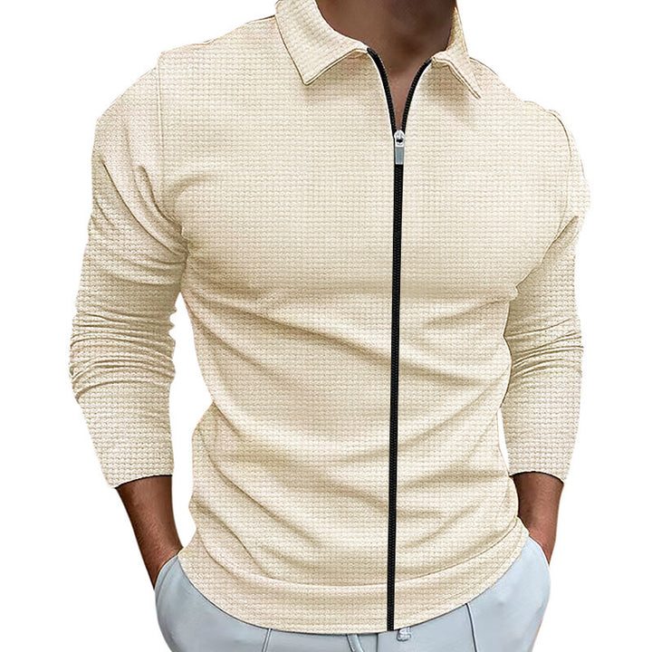 Functional pullover for men with zip and structured design Lune London