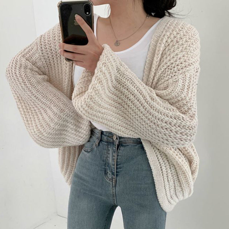 Ladies Oversized Knit Cardigan Lune London