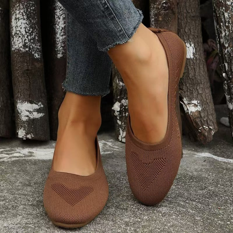 Lune London Stretch Mesh Ballet Flats for Women