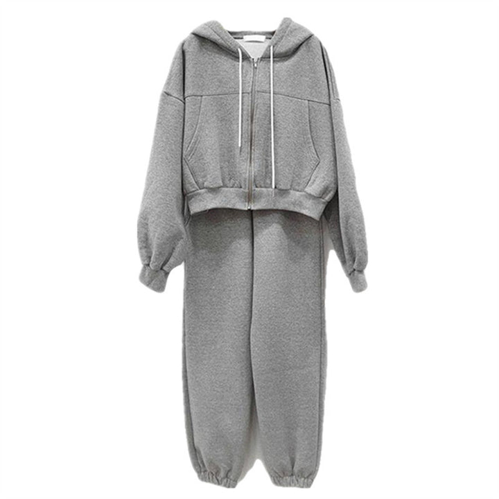 Ensemble de survêtement décontracté pour femmes avec veste bomber et pantalon slim Chic & Stil