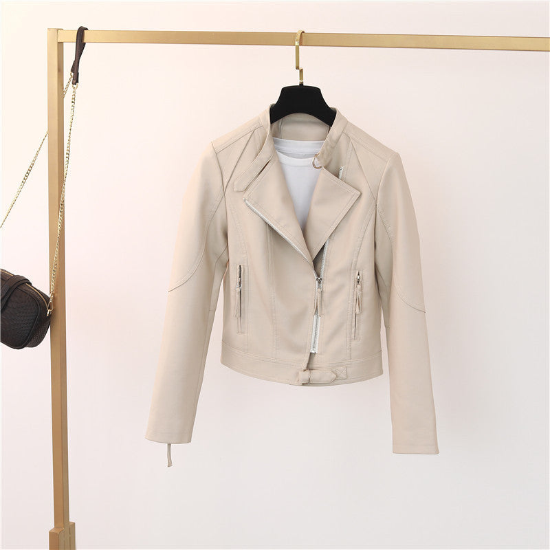 Casual biker jacket for women in high-quality leather Lune London