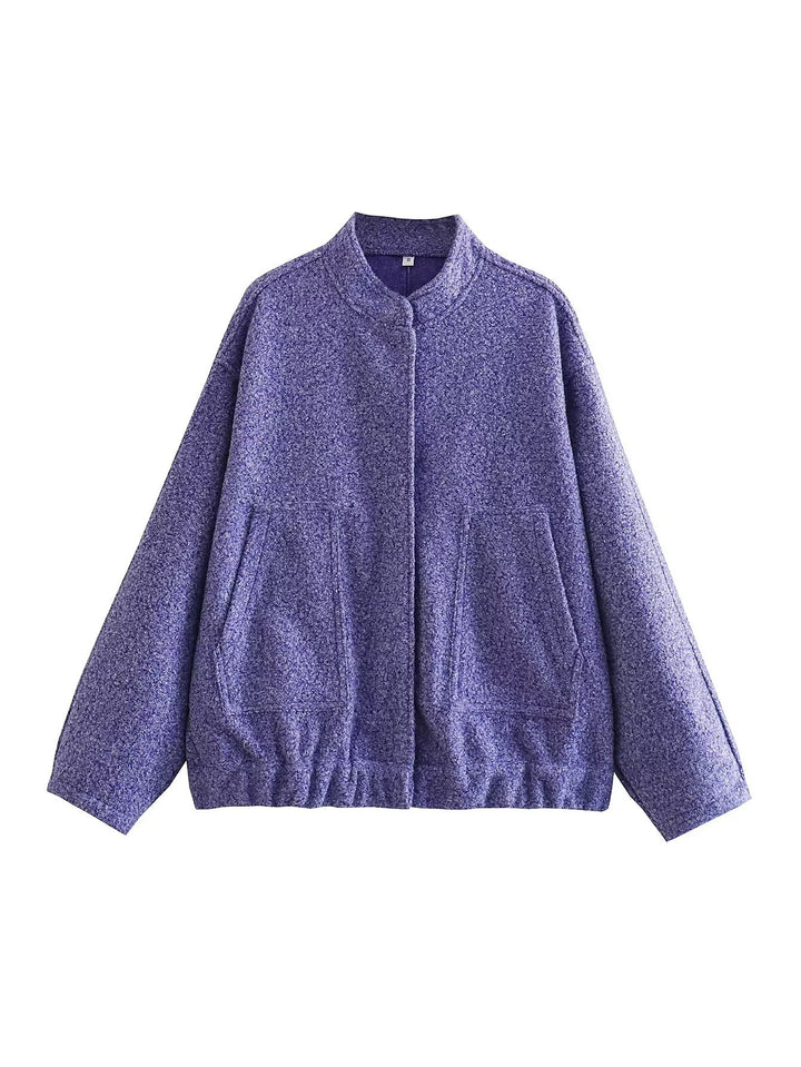 Transitional jacket for women with a modern fabric blend and practical pockets Lune London