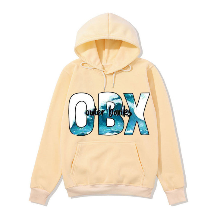 Women's Hooded Sweatshirt with Maritime Graphic Design Chic & Stil