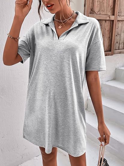 Chic and Stylish Polo-Shirt Dress for Women