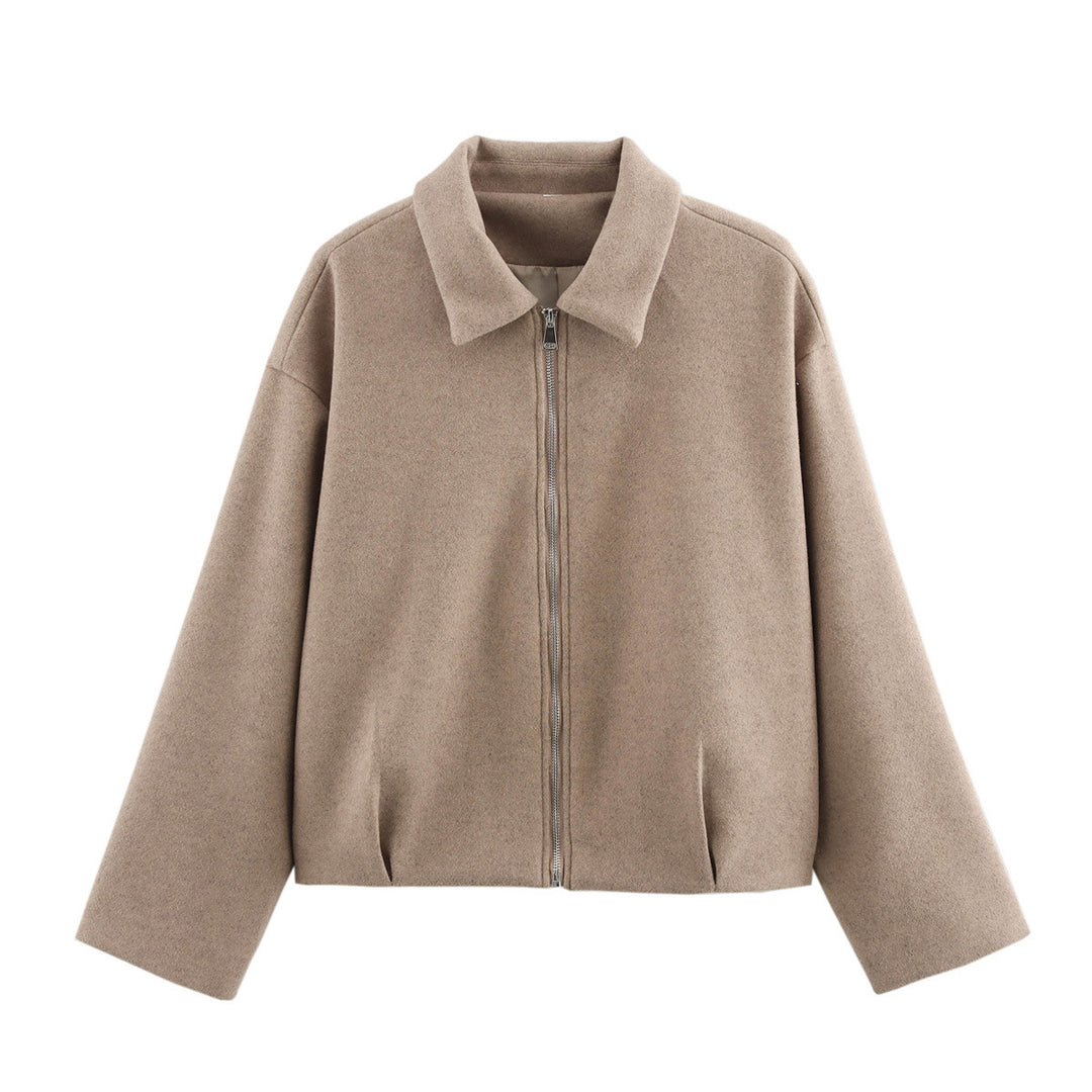 Women's sports jacket with high collar and zipper Lune London