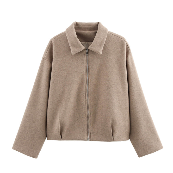 Women's sports jacket with high collar and zipper Lune London