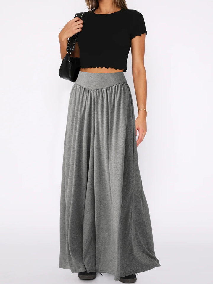 Airy maxi skirt for women with a loose fit and elastic waist Lune London