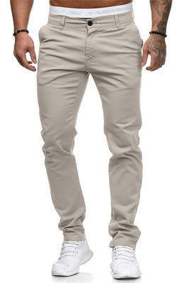 Modern chino pants for men with elastic waistband and slim fit Chic und Stil