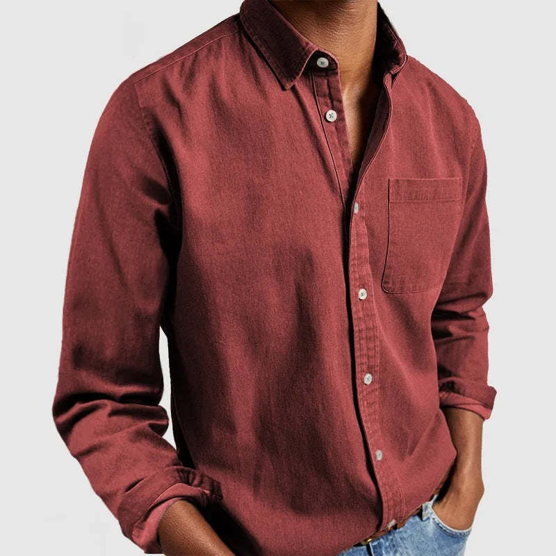 Casual shirt for men in lightweight cotton fabric Lune London