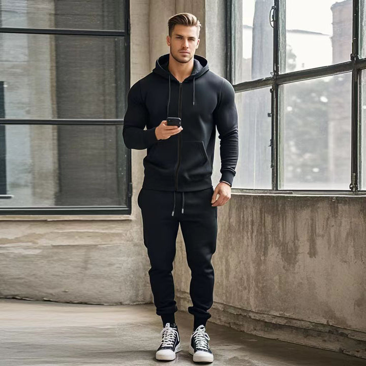Men's sports tracksuit with functional zip pockets Lune London