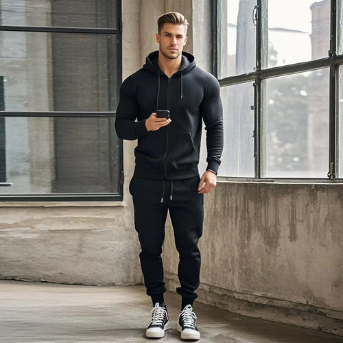 Men's sports tracksuit with functional zip pockets Lune London
