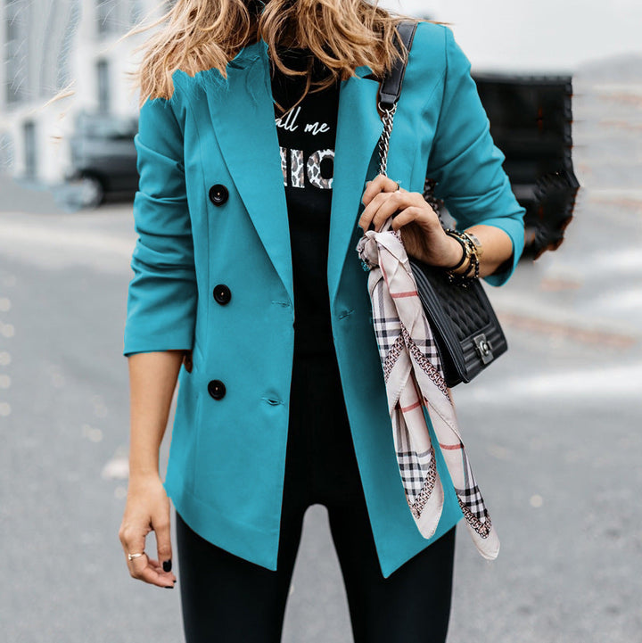 Lune London | Women's elegant tailored blazer with double button placket