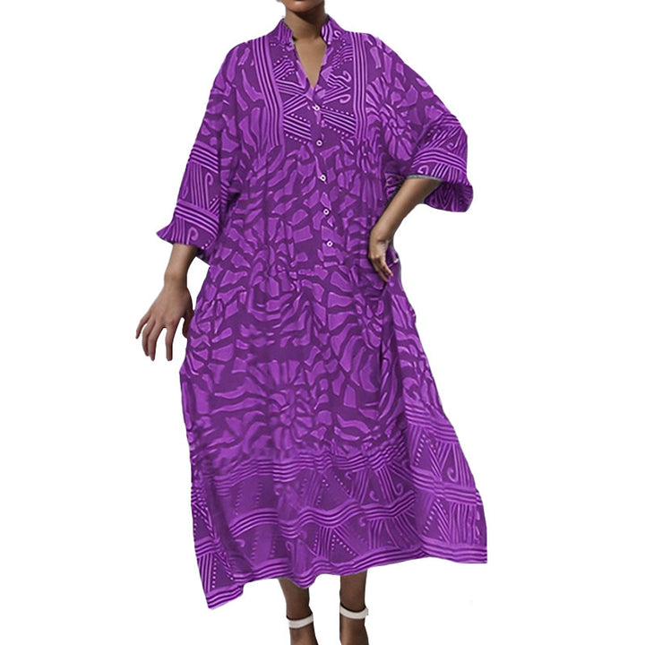 Robe Kaftan pour Femme avec Motif Tendance Chic & Stil