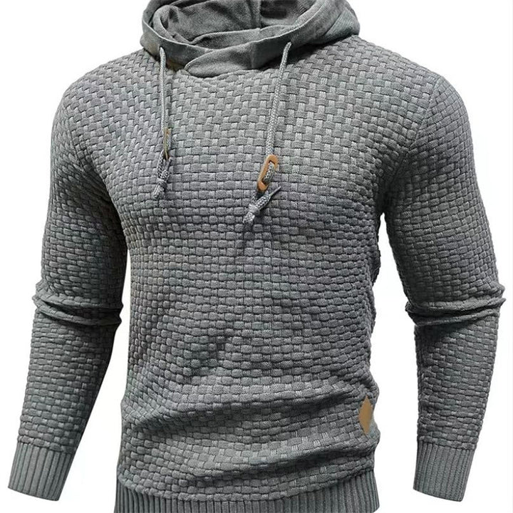 Men's hoodie with textured design Lune London