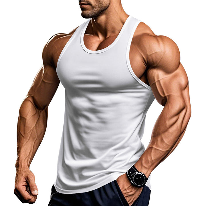 Men's training tank top in breathable functional material Lune London