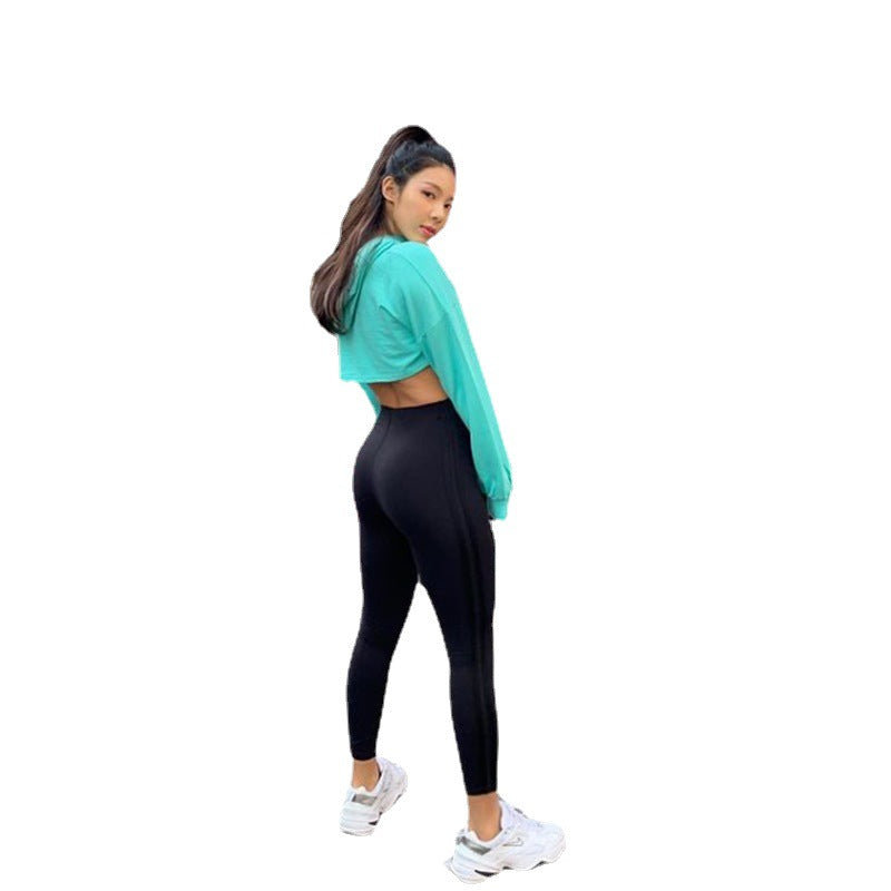 Lune London women's cropped hoodie with a stylish cut and elastic edges