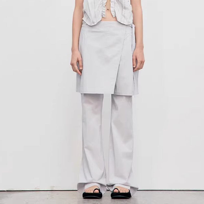 Trendy wrap skirt for women with a minimalist silhouette and practical pockets Lune London