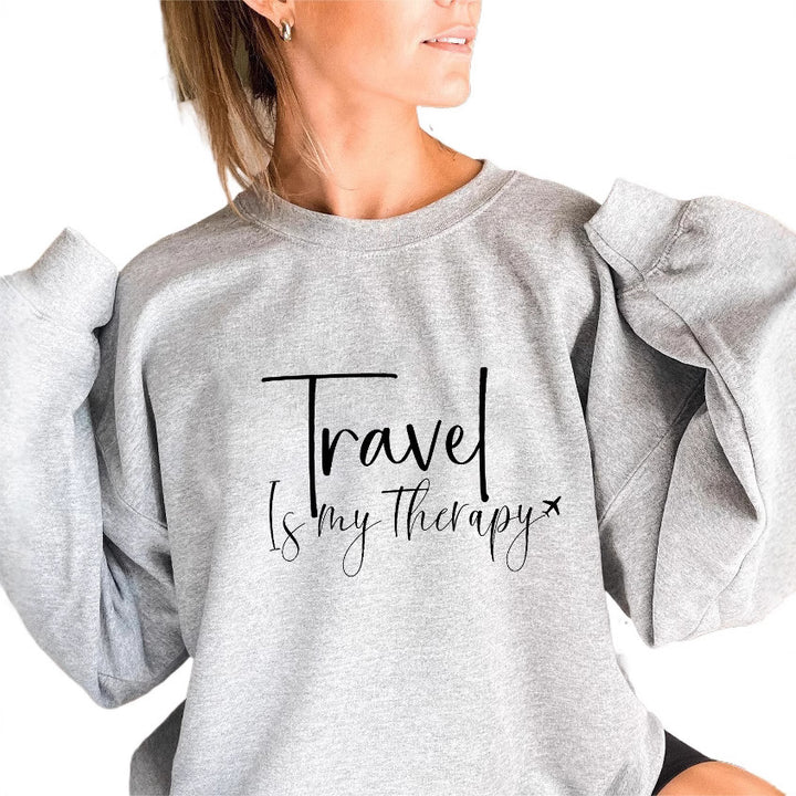 Sweat-shirt pour femmes avec impression accrocheuse et manches ballon Chic & Stil