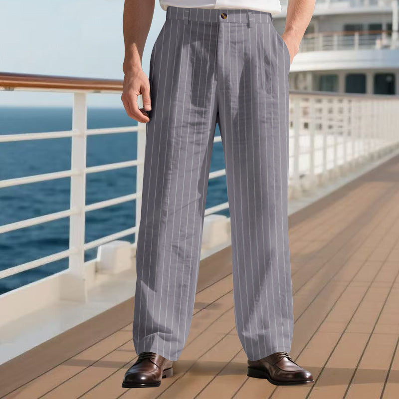 Men's dress pants with fine pinstripes Lune London