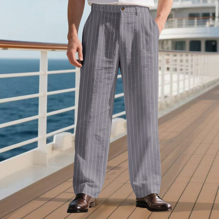 Men's dress pants with fine pinstripes Lune London