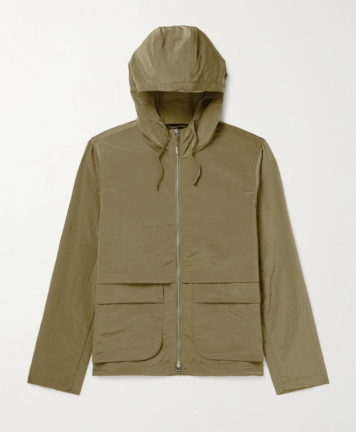 Lightweight outdoor jacket for women with adjustable hood and multifunctional pockets Lune London