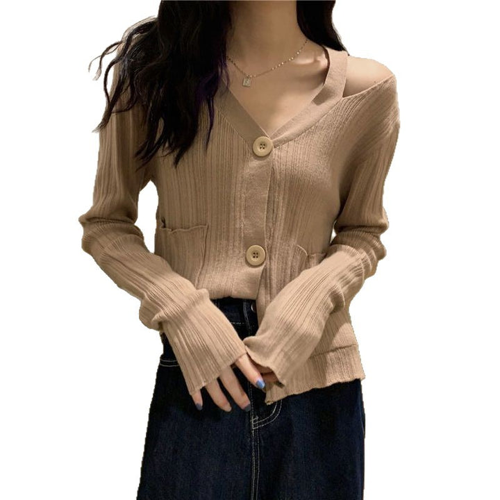 Cardigan élégant pour femmes avec col en V et poches Chic & Stil