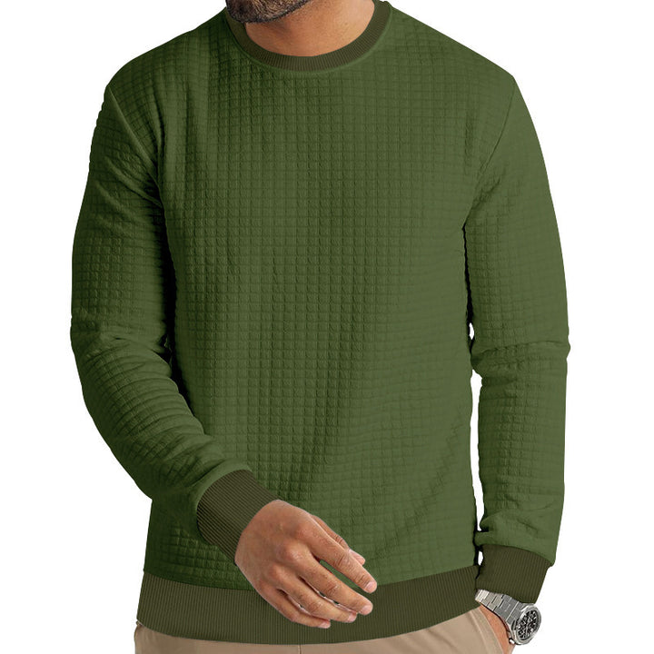 Men's sweatshirt with a unique waffle structure Lune London