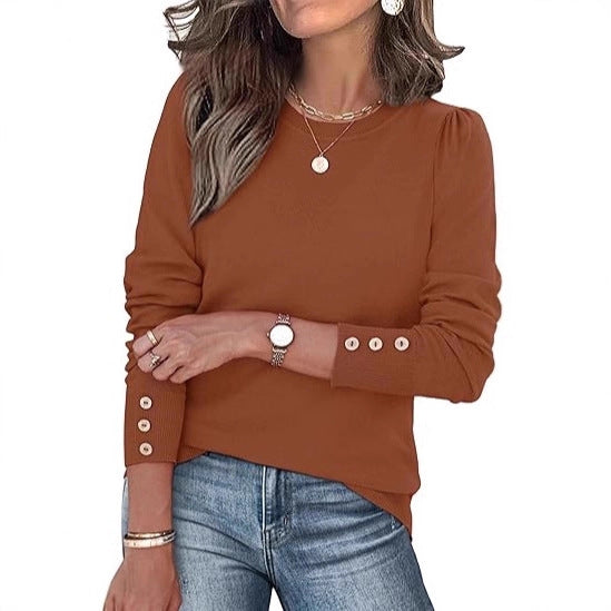 Pull de loisirs pour femmes avec détails en boutons Chic & Stil