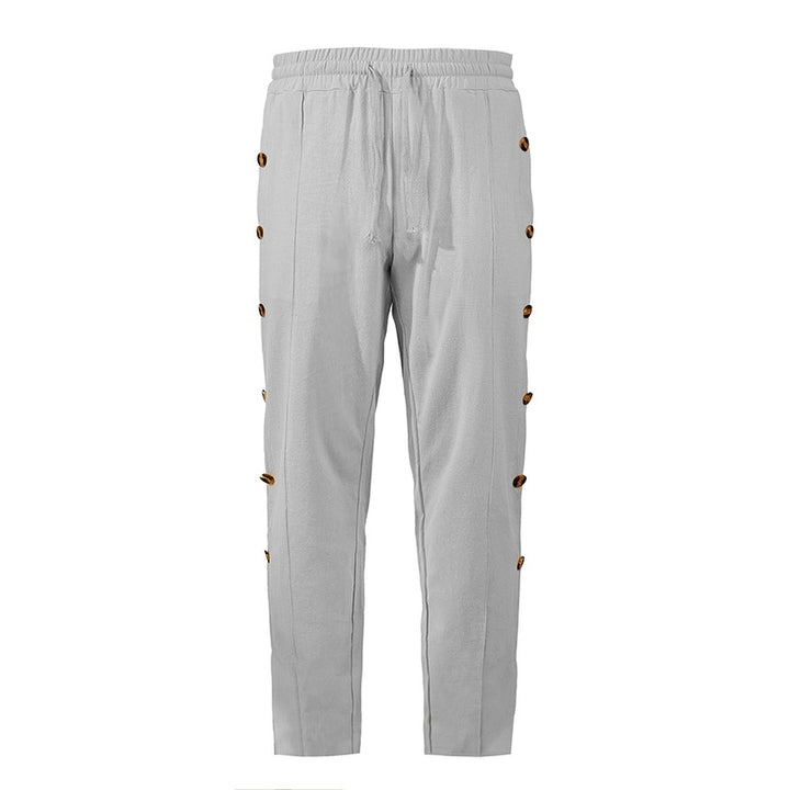 Comfortable women's joggers with chic and stylish button details
